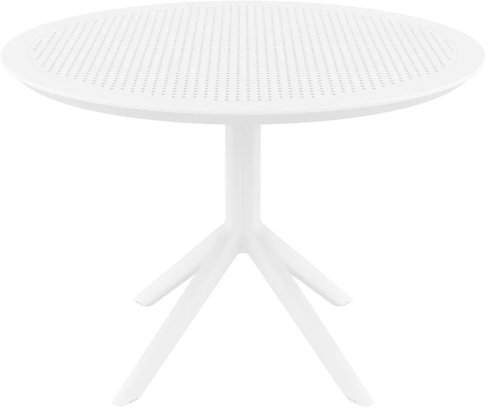 Стол пластиковый круглый белый 105 см Турция. Купить!
