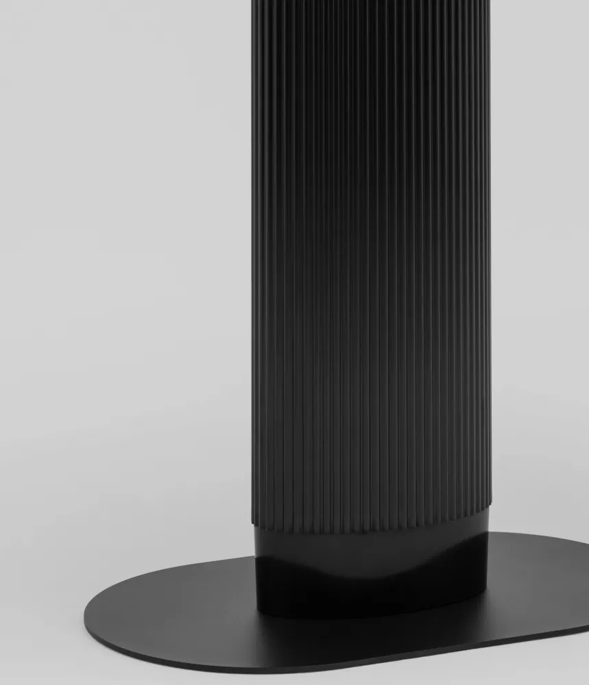 Овальный стол обеденный 130х80 см чёрный керамика Овальный стол обеденный 130х80 см чёрный керамика