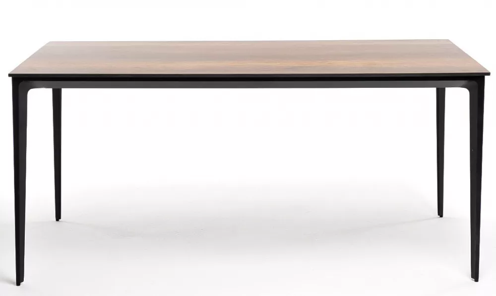 Прямоугольный обеденный стол из HPL/алюминий 160х80, дуб Прямоугольный обеденный стол из HPL/алюминий 160х80, дуб