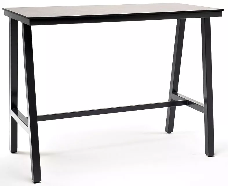 Стол барный из HPL 140х70см, H110, серый гранит