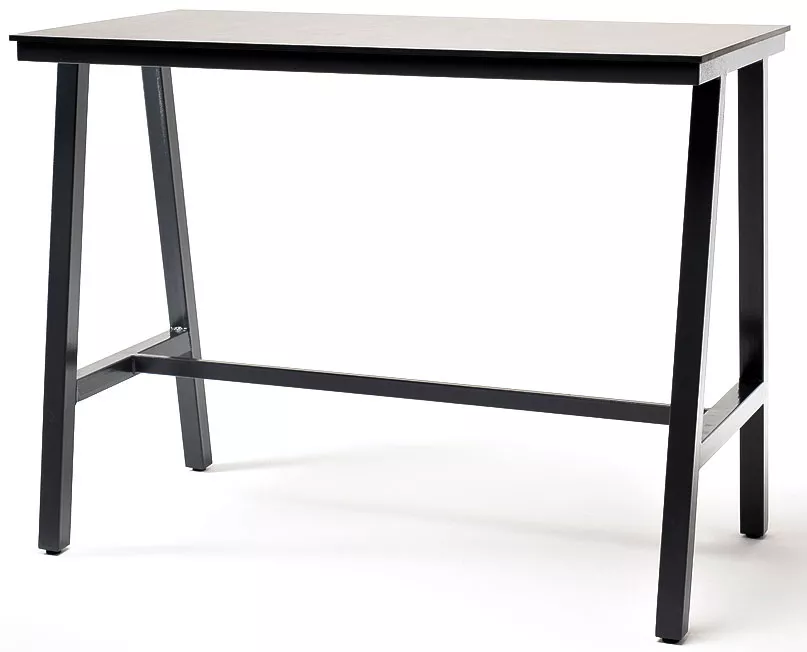 Стол барный из HPL 140х70см, H110, серый гранит Стол барный из HPL 140х70см, H110, серый гранит