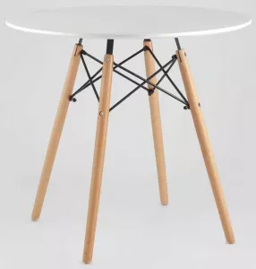 Круглые столы для кафе, белые 80 см купить недорого