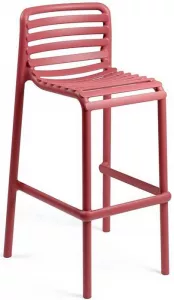 Барные стулья со спинкой для кухни из стеклопластика Италия