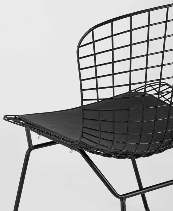 Железные стулья со спинкой черные в стиле Лофт купить