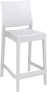 Белые барные стулья из пластика купить недорого Италия