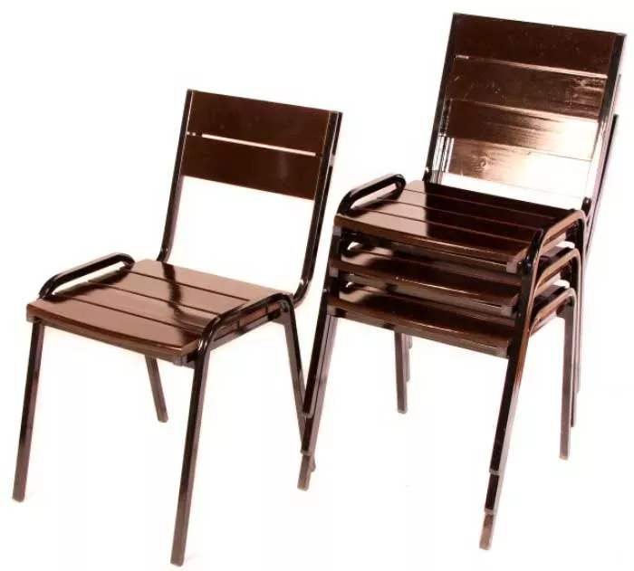 Уличные стулья для кафе и дачи на металлокаркасе