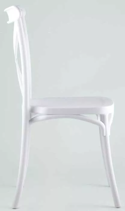 Венские стулья из пластика, белые купить недорого