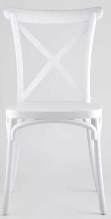 Венские стулья из пластика, белые купить недорого