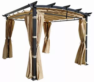 Тент-шатер 3x3 зеленый полиэстер быстросборный