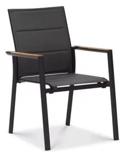 Уличный стул алюминиевый с текстиленом, антрацит
