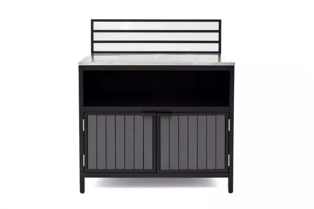 Модуль для уличной кухни из алюминия (консоль закрытая) Модуль для уличной кухни из алюминия (консоль закрытая)