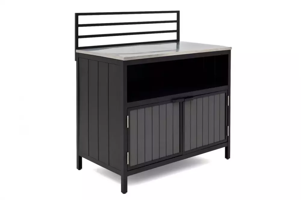 Модуль для уличной кухни из алюминия (консоль закрытая) Модуль для уличной кухни из алюминия (консоль закрытая)