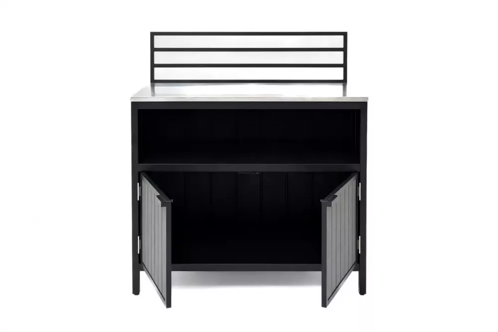 Модуль для уличной кухни из алюминия (консоль закрытая) Модуль для уличной кухни из алюминия (консоль закрытая)