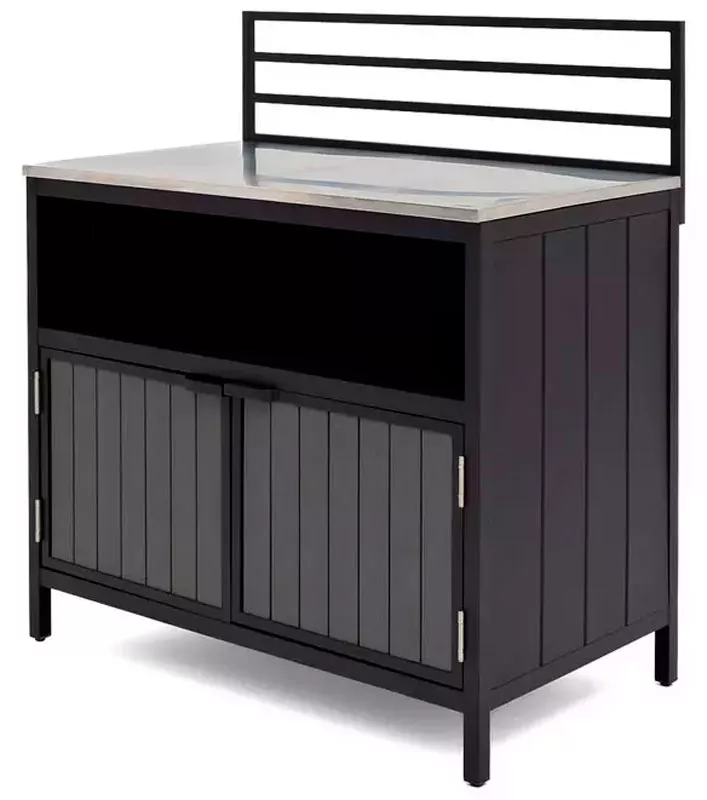 Модуль для уличной кухни из алюминия (консоль закрытая)