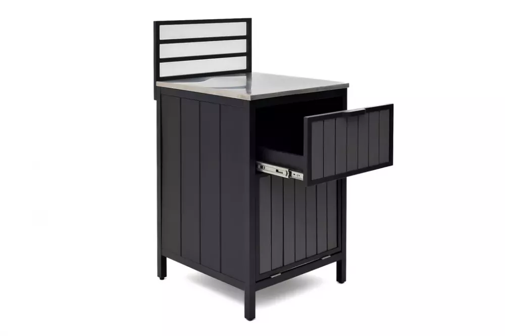 Уличная кухня для дачи модуль из алюминия (мусорный ящик) Уличная кухня для дачи модуль из алюминия (мусорный ящик)