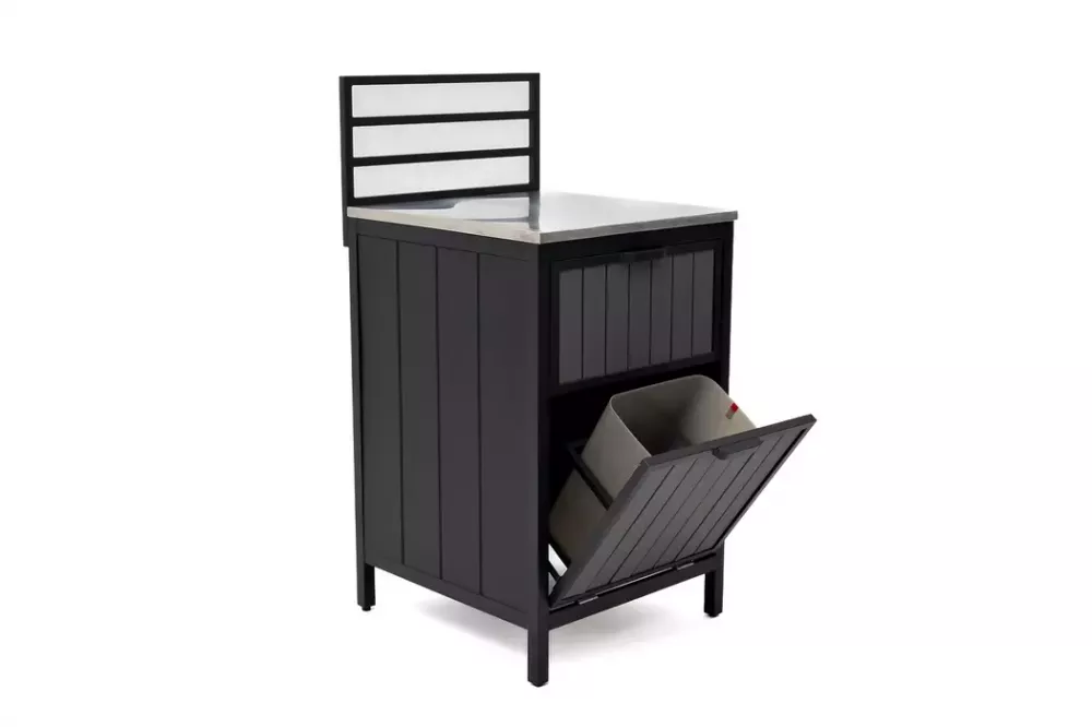 Уличная кухня для дачи модуль из алюминия (мусорный ящик) Уличная кухня для дачи модуль из алюминия (мусорный ящик)