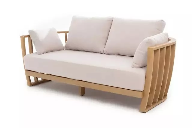 Стильный деревянный диван из акации
