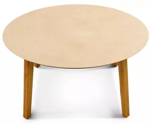 Прямоугольный деревянный стол из термоясеня