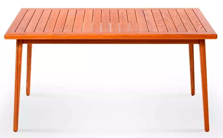 Прямоугольный деревянный стол из термоясеня Прямоугольный деревянный стол из термоясеня