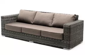 Диван из искусственного ротанга RIO, коричневый