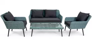 Плетеный комплект трансформер для отдыха из искусственного ротан