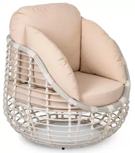 Кресло плетеное из искусственного ротанга на дачу купить