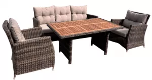 Мебель для уличного кафе искусственный ротанг на 4-х