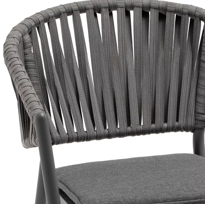 Кресло плетеное из  роуп на металлокаркасе купить выгодно