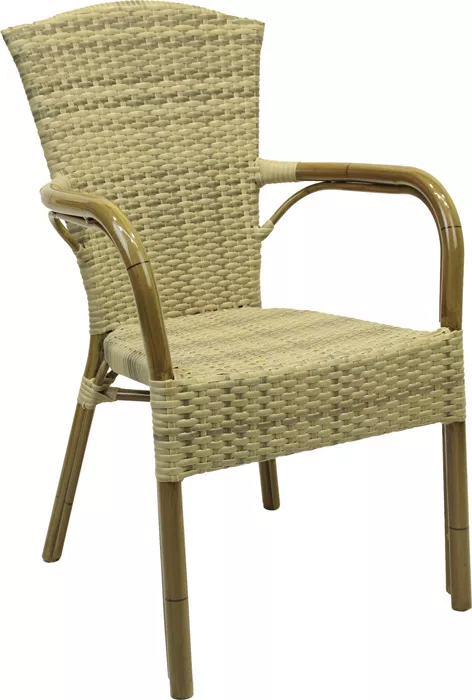 Уличное кресло плетеное из искусственного ротанга купить