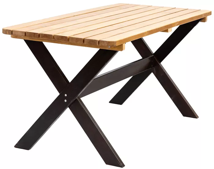 Деревянный стол со скамейками из сосны для дачи купить