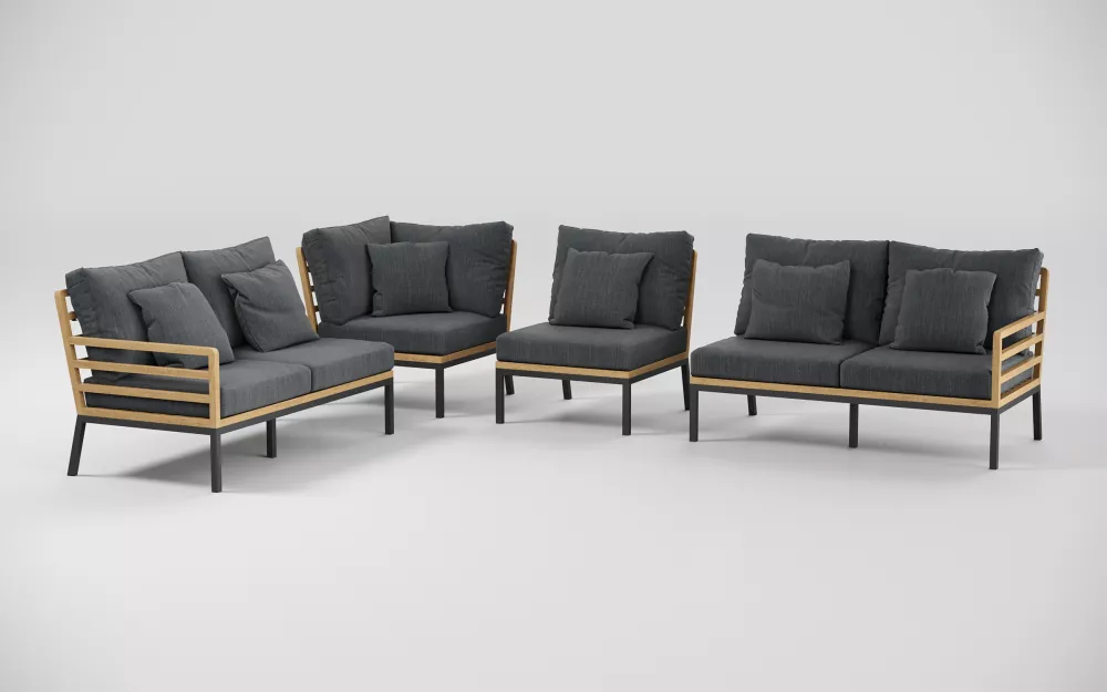 Комплект мебели из тика обеденная зона для сада и террасы Комплект мебели из тика обеденная зона для сада и террасы