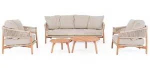 Уличная мебель из тика, алюминия, искусственного ротанга