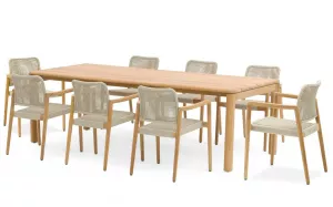 Уличная мебель из тика, алюминия, искусственного ротанга