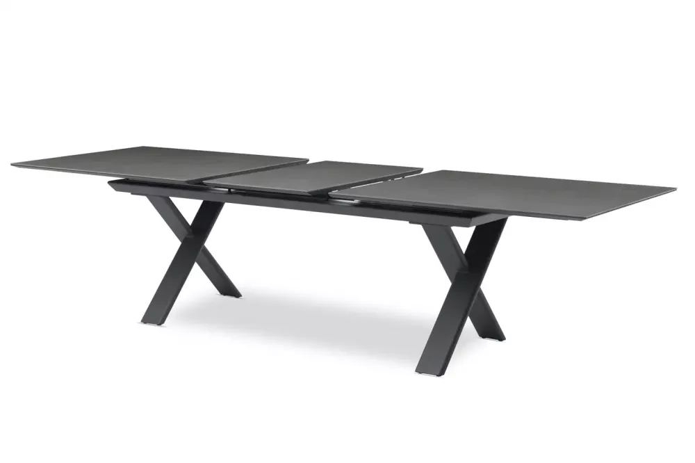 Уличный обеденный комплект алюминий/тик/текстилен Уличный обеденный комплект алюминий/тик/текстилен