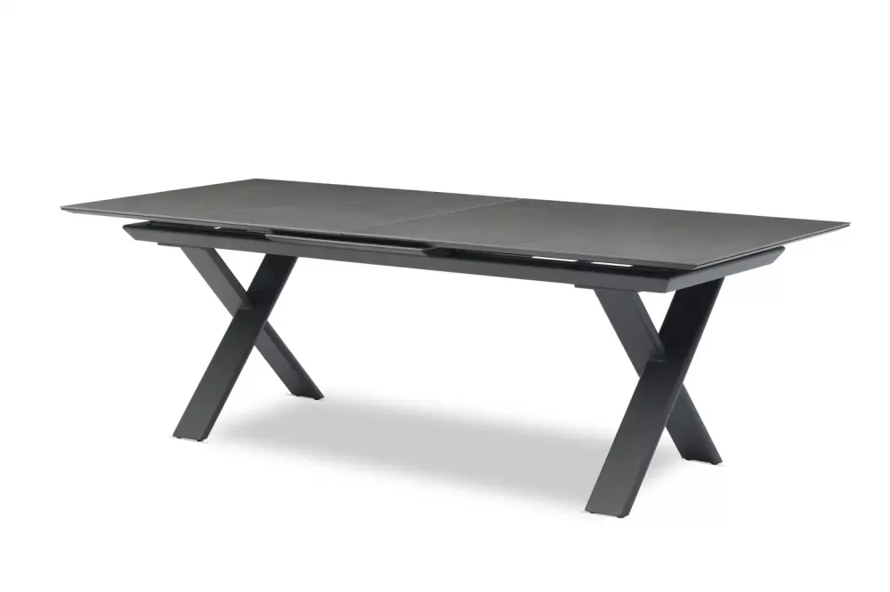 Уличный обеденный комплект алюминий/тик/текстилен Уличный обеденный комплект алюминий/тик/текстилен