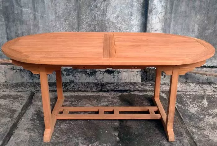 Большой деревянный стол тиковый недорого купить
