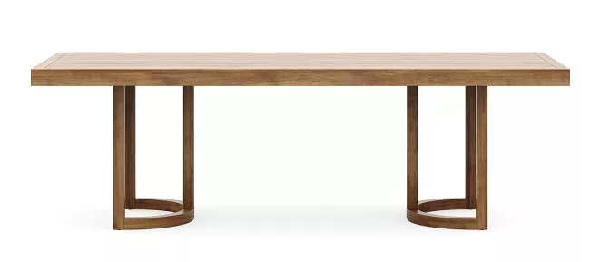 Большой стол для дачи из массива ироко 290 Большой стол для дачи из массива ироко 290