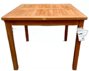 Деревянный раздвижной стол из массива ироко