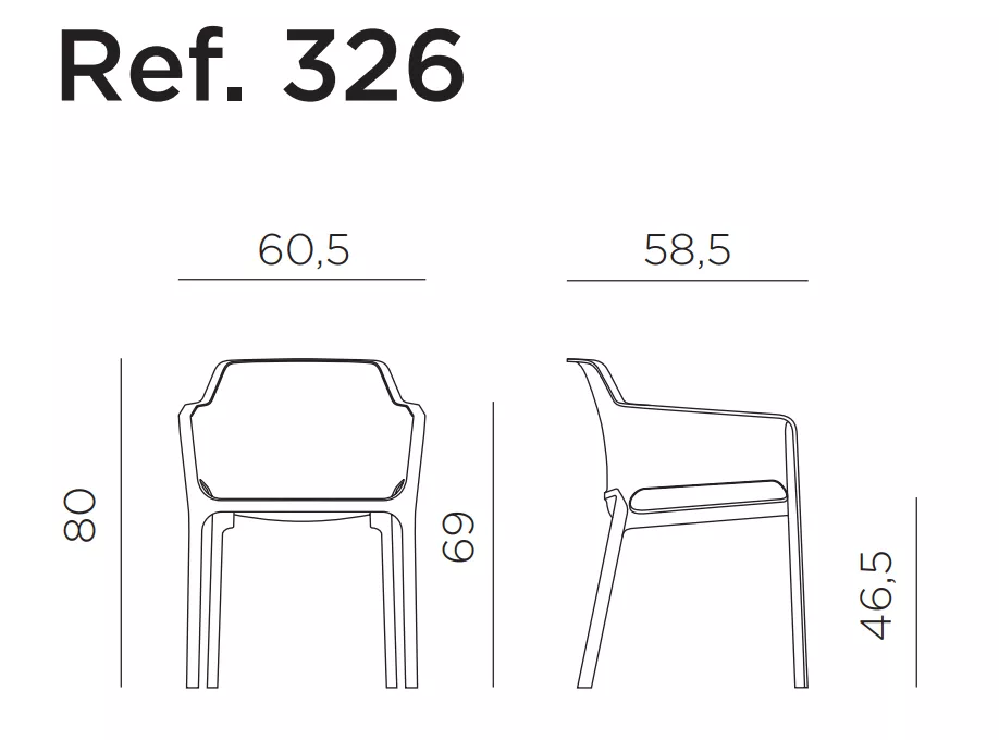 Штабелируемые пластиковые кресла для кафе, тортора Италия Штабелируемые пластиковые кресла для кафе, тортора Италия