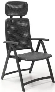 Складное кресло пластиковое с регулировкой спинки Италия