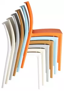 Бежевые пластиковые стулья для кафе купить недорого. Распродажа!