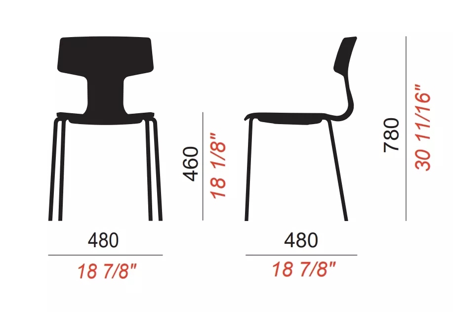 Стул пластиковый, черный со спинкой Италия Стул пластиковый, черный со спинкой Италия