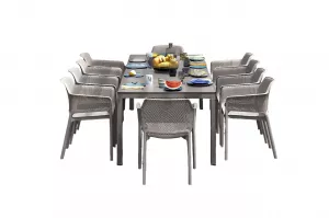 Белая уличная мебель для кафе и ресторанов на 4-х Турция