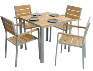 Белая пластиковая мебель для кафе