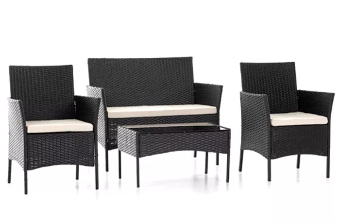 Пластиковая мебель под ротанг уличная комплект 4 предмета Пластиковая мебель под ротанг уличная комплект 4 предмета