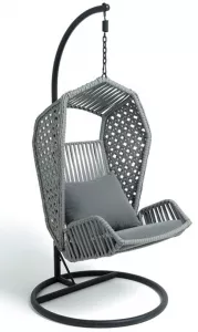 Подвесное кресло для дачи, серый