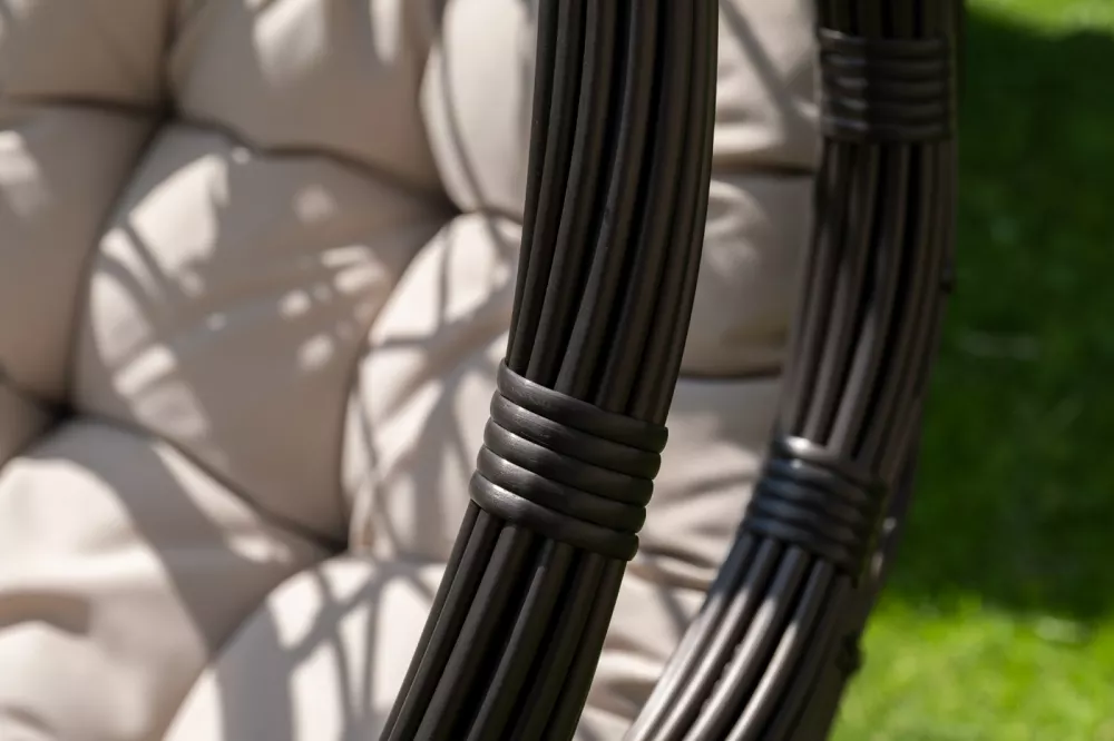 Подвесное кресло-кокон из искусственного ротанга, бронзовый Подвесное кресло-кокон из искусственного ротанга, бронзовый