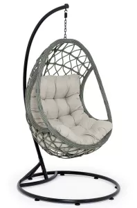 Подвесное кресло-кокон из искусственного ротанга