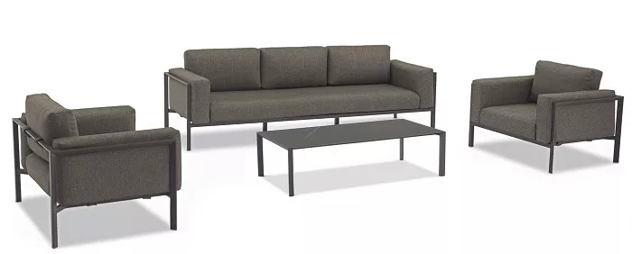 Алюминиевый уличный комплект для дачи, антрацит