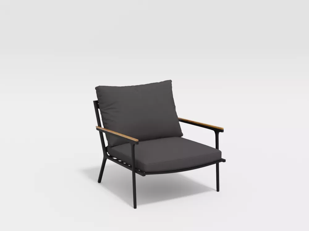 Алюминиевая садовая мебель с массивом тика Алюминиевая садовая мебель с массивом тика